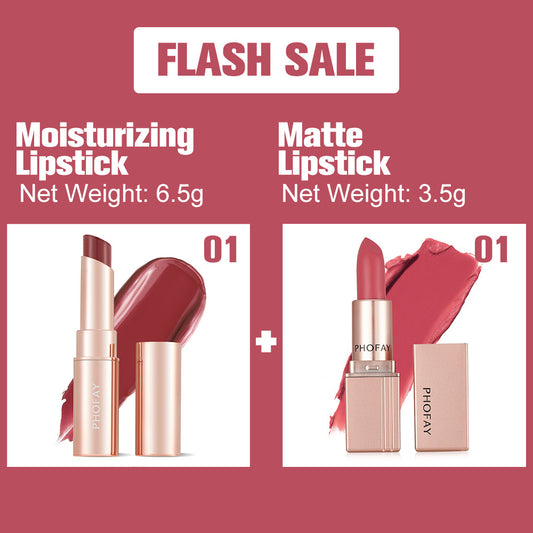 PHOFAY Moisturizing & Matte Lipstick Duo