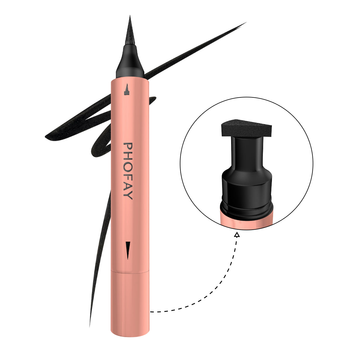 PHOFAY Double-Ended Stamp Liquid Eyeliner