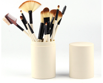 12-Piece Brush Set Beige