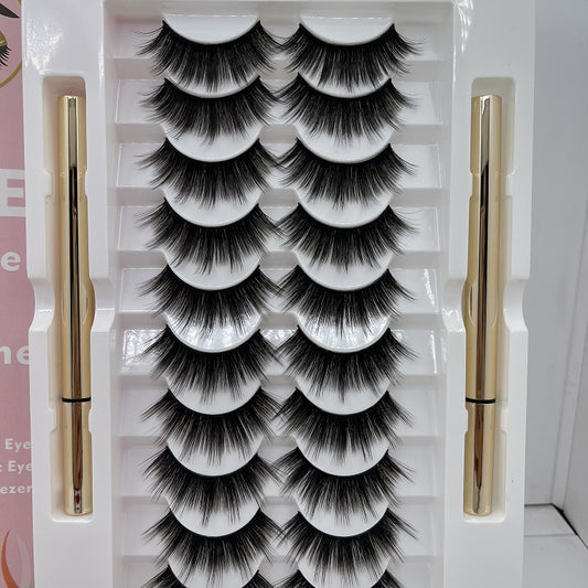10 Pairs Waterproof Magnetic Eyelashes