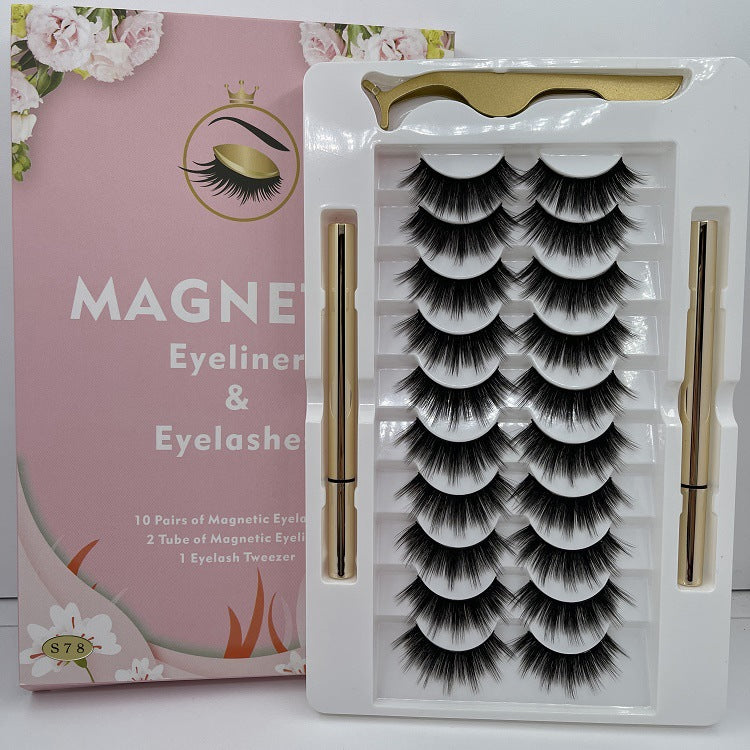10 Pairs Waterproof Magnetic Eyelashes