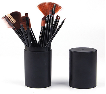 12-Piece Brush Set Black