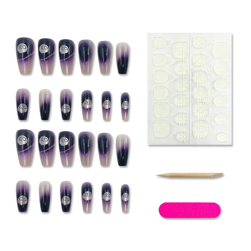 Skull Cat-Eye Press-On Nails